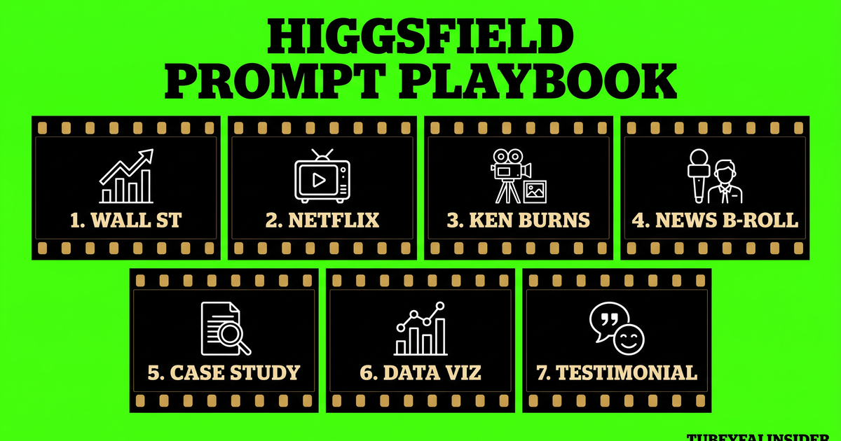 The Higgsfield Prompt Playbook: 7 Cinematic Style Templates Every Faceless YouTube Creator Should Steal (With Real Prompts You Can Copy)