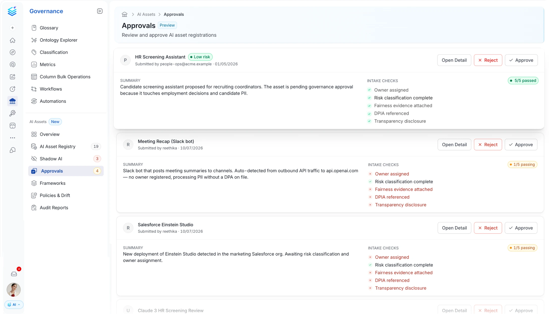 Approvals and Risk Council