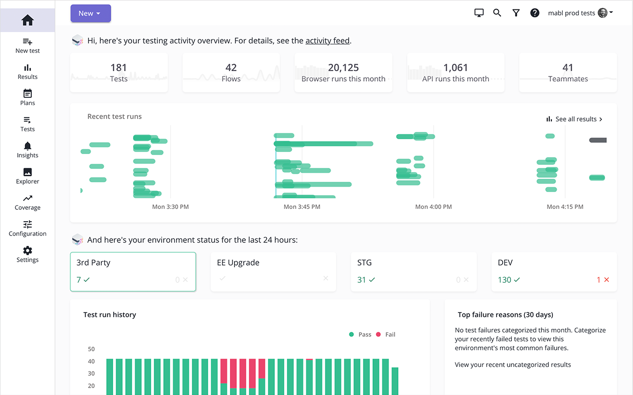 Mabl tool screenshot