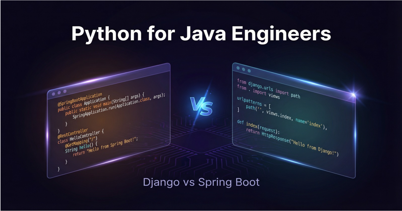 Python for Java Engineers: Django vs Spring Boot — A Battle-Tested Comparison for Server-Side API Development