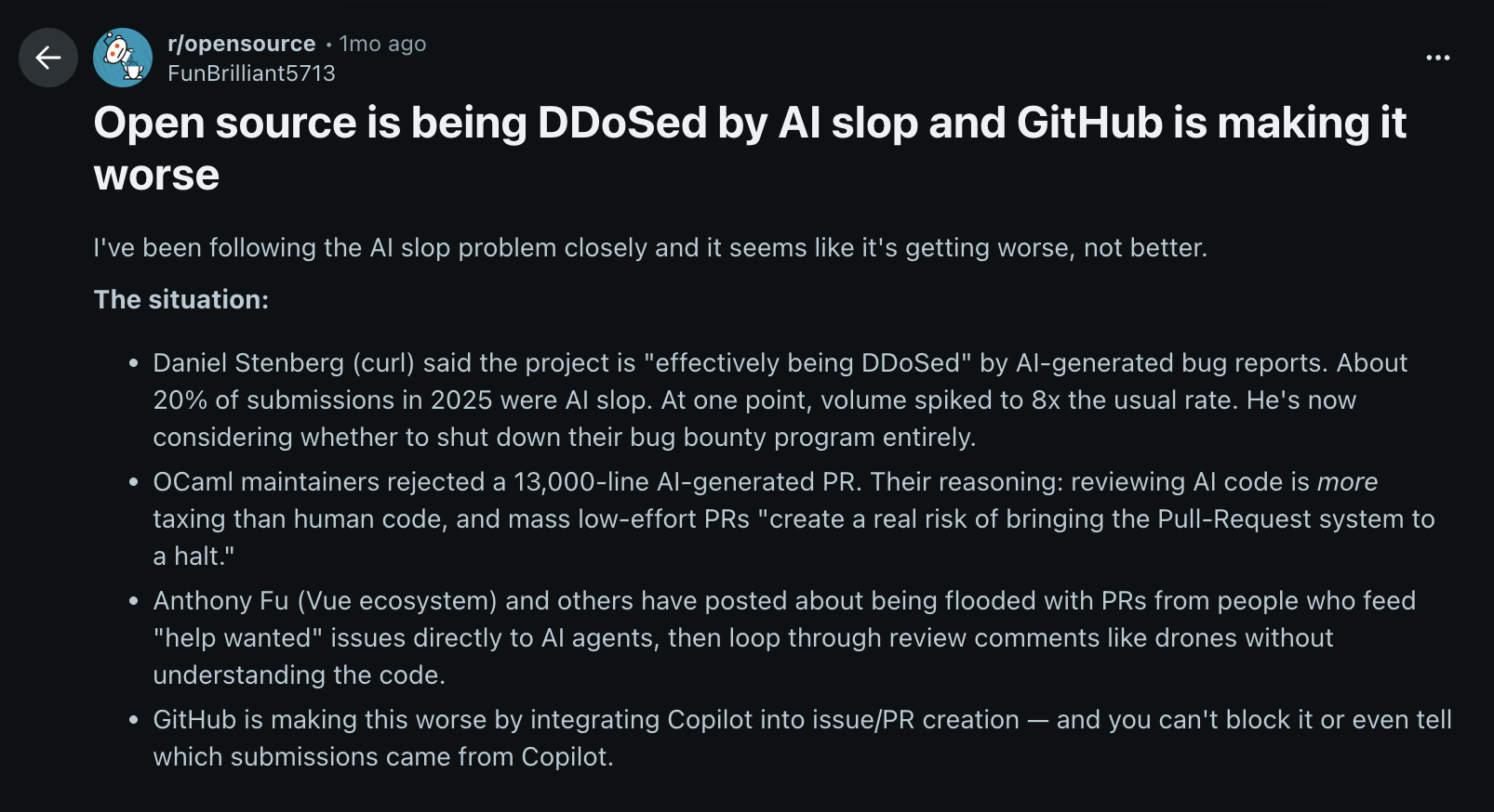 GitHub isn't helping OSS projects fight AI slop