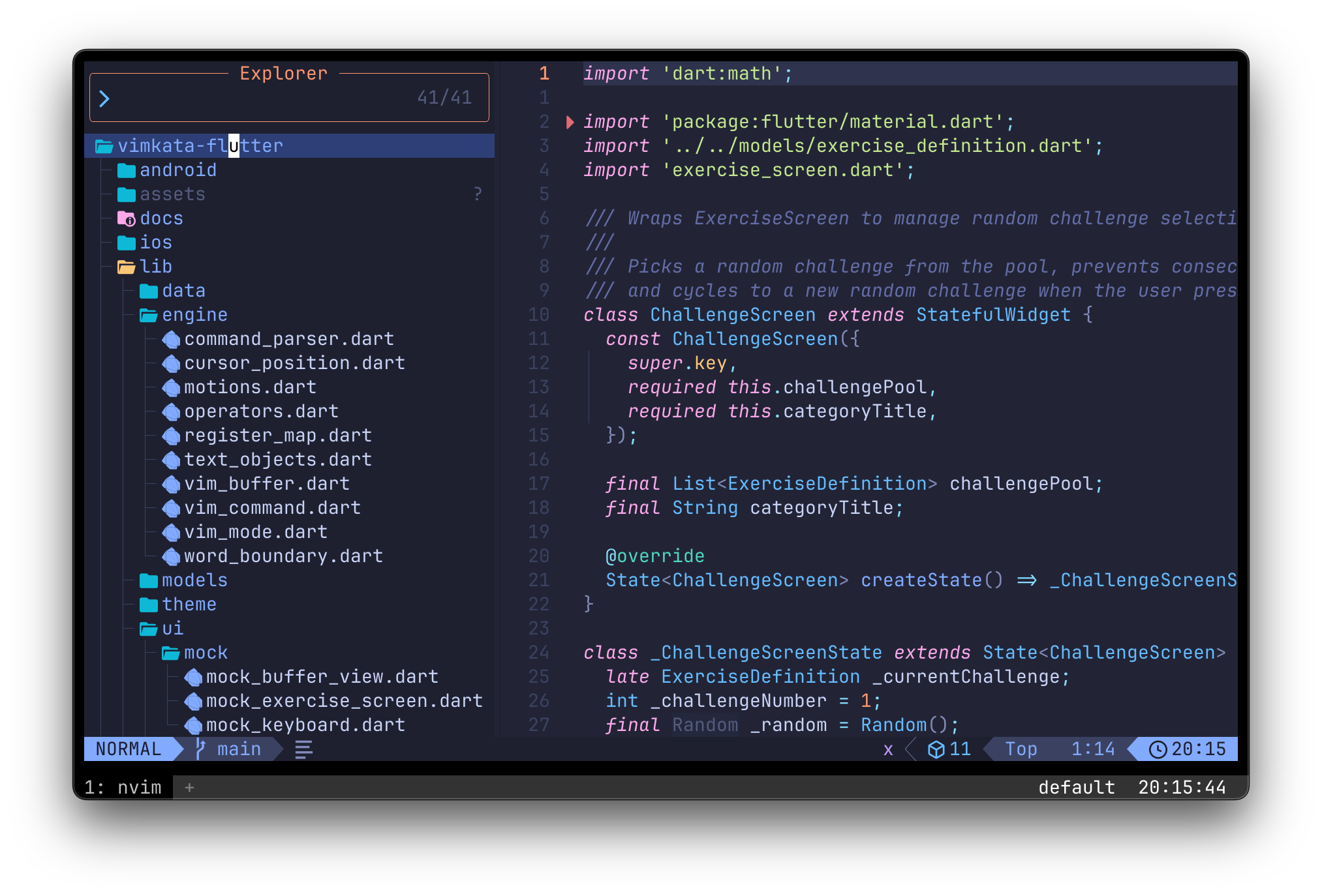 LazyVim configuration for Neovim featuring the Neo-tree file explorer and Telescope fuzzy finder UI.